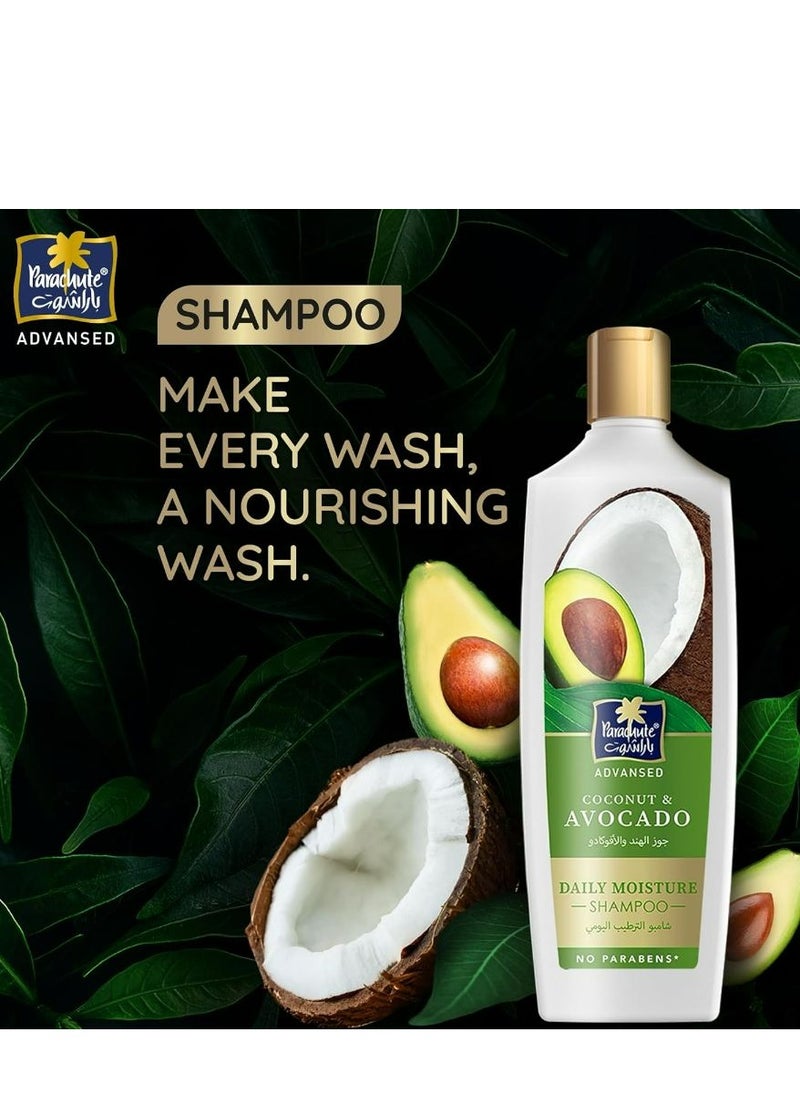 Parachute Daily Moisture Shampoo with Avocado and Coconut 340 ML  - Image 1