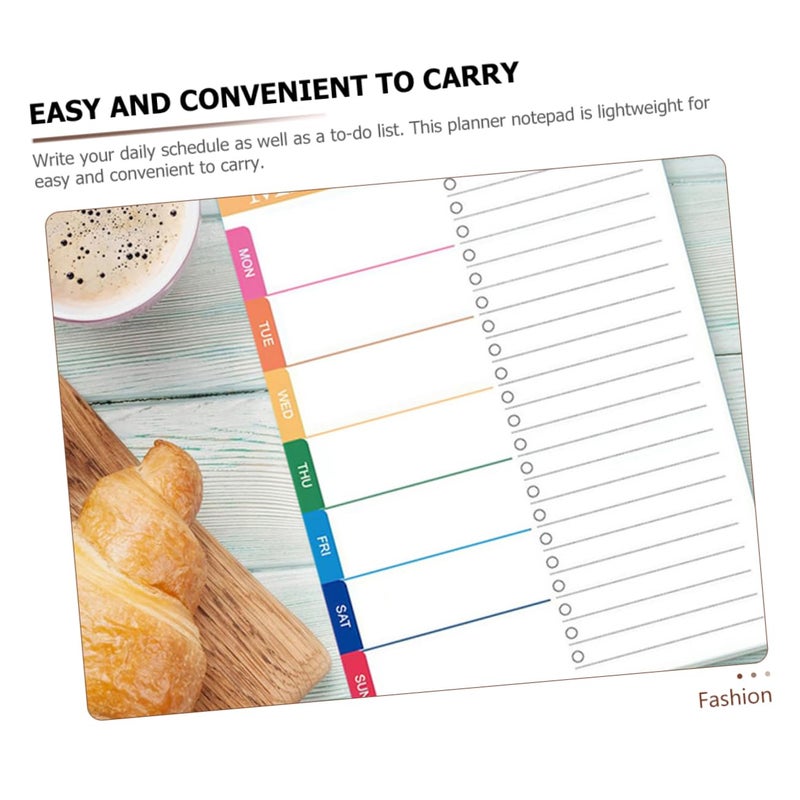 Spiral Binding Daily Planner Notepad 2 Pack for Work Management Schedule Pads - Image 5
