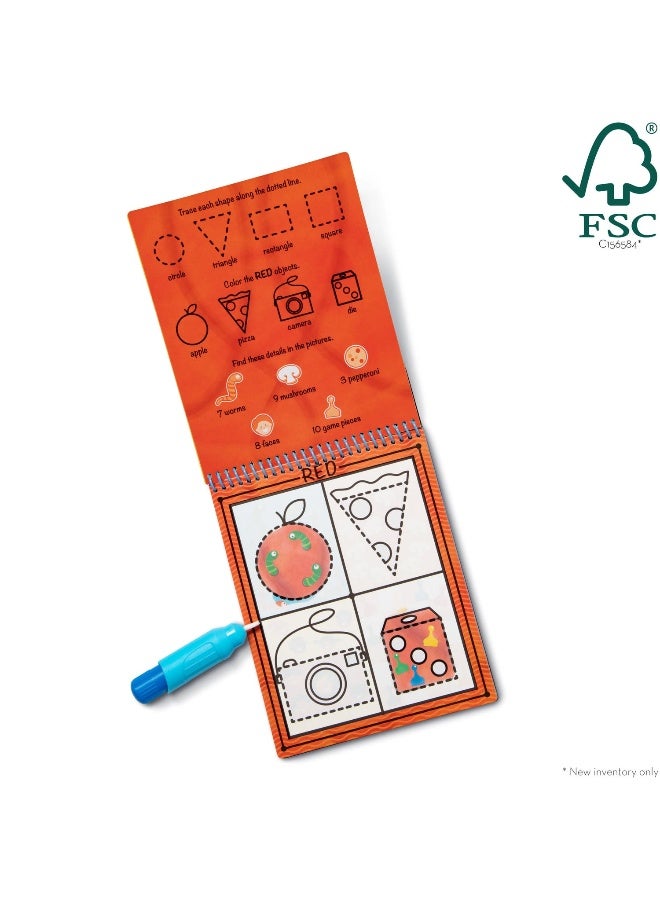 Melissa & Doug ملايسا ودوج على الطريق واو الماء! لوحة الكشف عن الماء - الألوان والأشكال (غلاف صلب) - Image 1