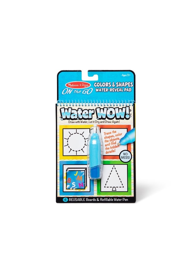 Melissa & Doug ملايسا ودوج على الطريق واو الماء! لوحة الكشف عن الماء - الألوان والأشكال (غلاف صلب) - Image 2