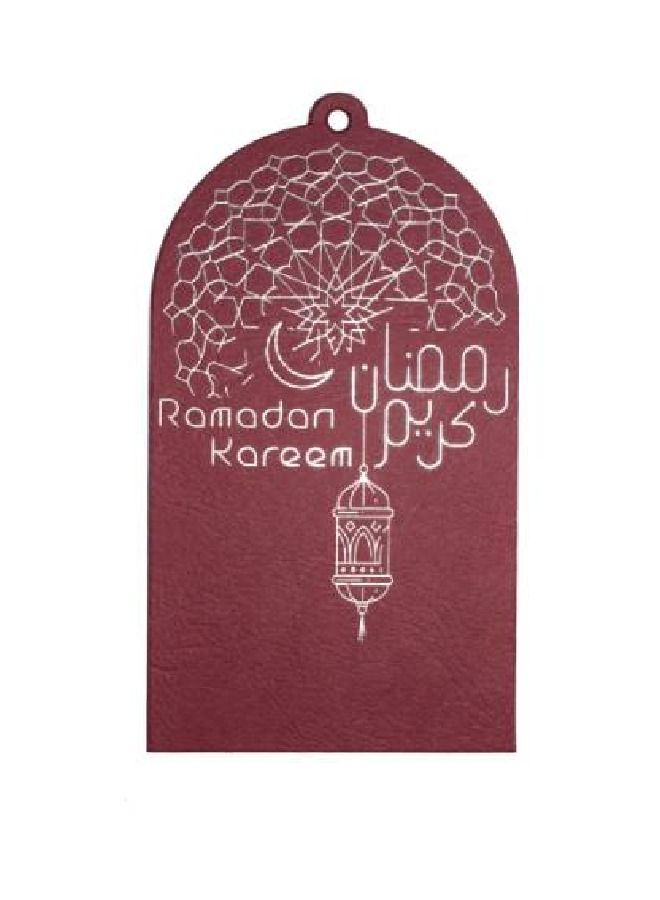 ThePartyPopper Dome Ramadan Kareem Foiled Gift Tags pack of 10 – Maroon - Image 1