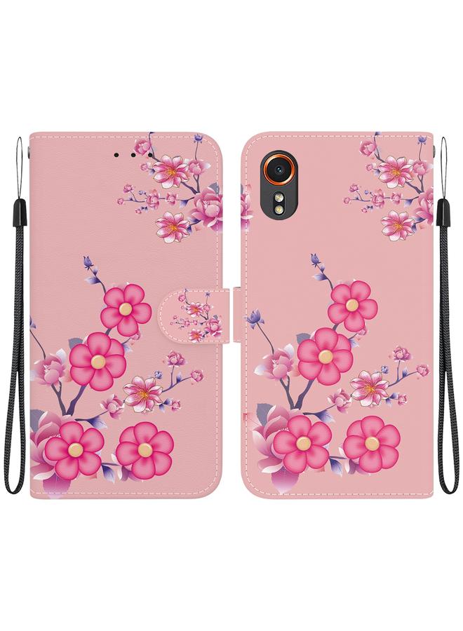 اس-توب جراب هاتف جلدي بتصميم كريستالي ملون لهاتف Samsung Galaxy Xcover7 - Image 1