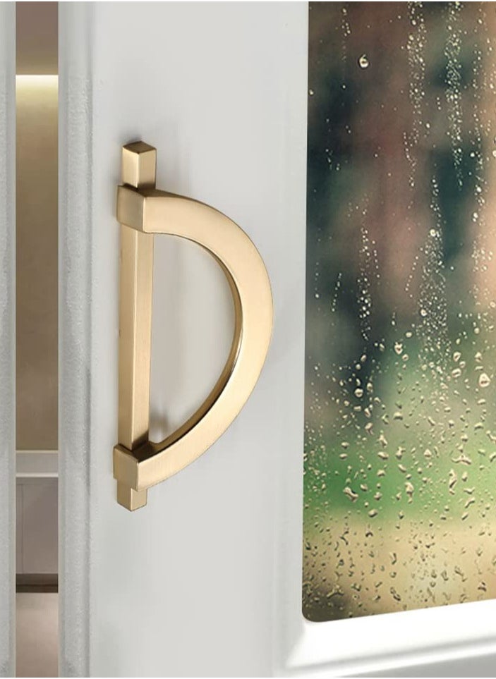 Excefore Brushed Gold Wardrobe Handles, Stylish Zinc Alloy Pulls - Includes Mounting Screws, L115mm/4.53" Length, Enhance Your Furniture with Stylish Furniture Handles(Set of 2)  - Image 5