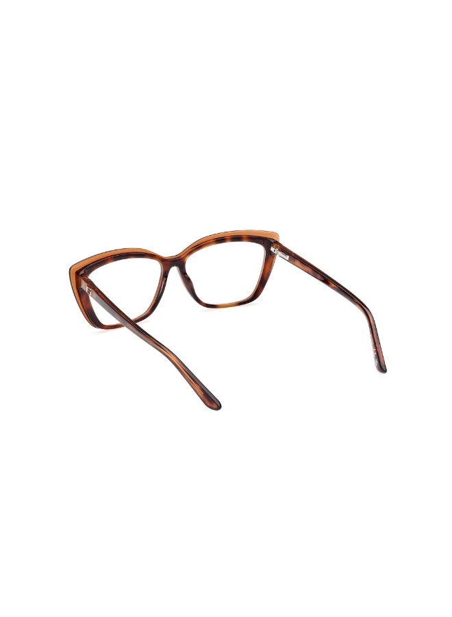 GUESS Gu2977 Square Acetate Frames For Women Size 55, Dark Havana - Image 3