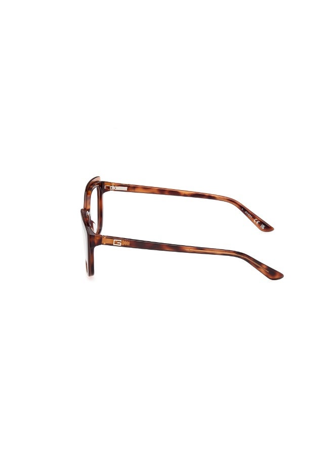 GUESS Gu2977 Square Acetate Frames For Women Size 55, Dark Havana - Image 2