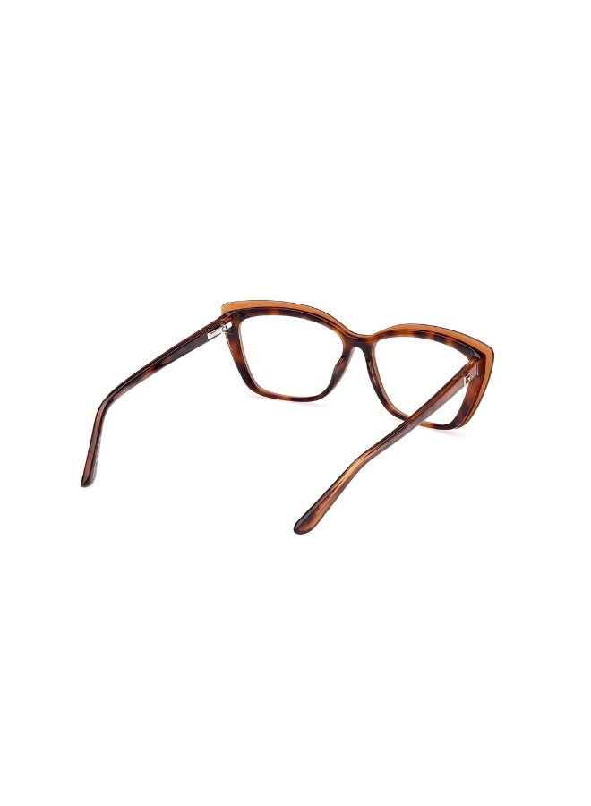 GUESS Gu2977 Square Acetate Frames For Women Size 55, Dark Havana - Image 5