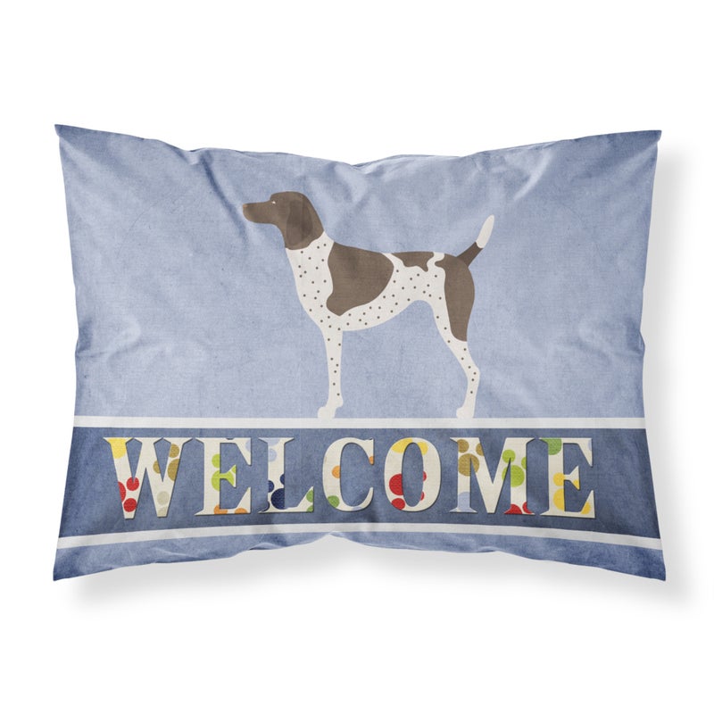 ""Caroline's Treasures German Shorthaired Pointer Welcome Pillowcase  Standard ""