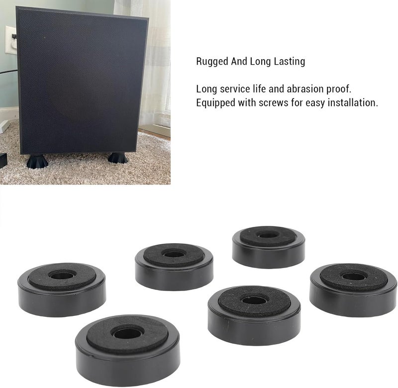 GOWENIC 40PCS Speaker Isolation Feet, Shock Absorption Plastic Amplifier Foot Mat with Cushioning Sponge for Loudspeaker CD DVD Player - Image 3