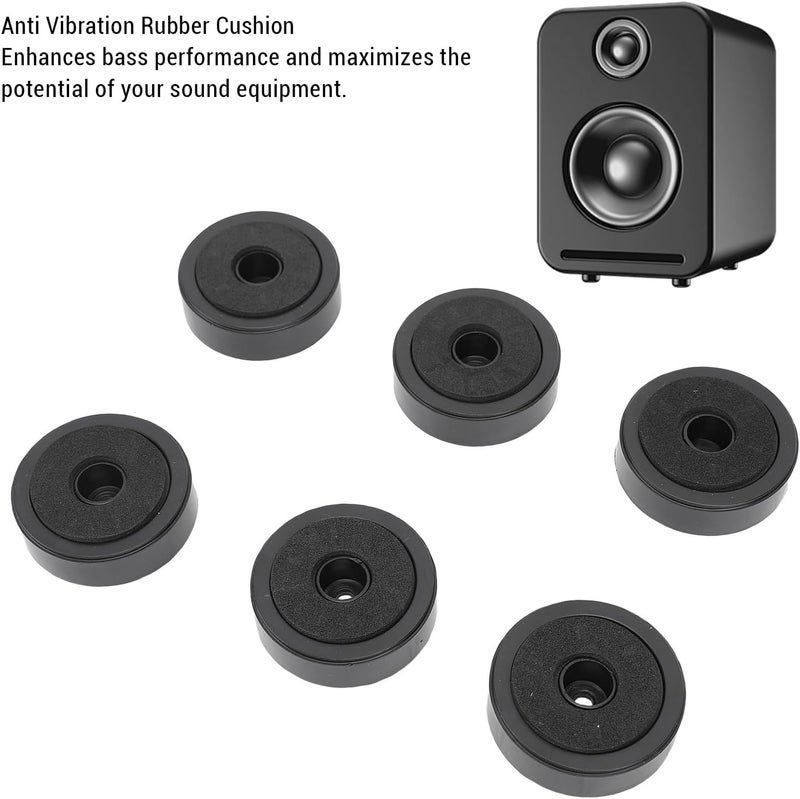 GOWENIC 40PCS Speaker Isolation Feet, Shock Absorption Plastic Amplifier Foot Mat with Cushioning Sponge for Loudspeaker CD DVD Player - Image 4