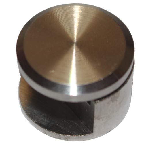 RISEOM RiseOm Full Round Mirror Holder Bracket Silver Pack of 4 12mm - Image 3