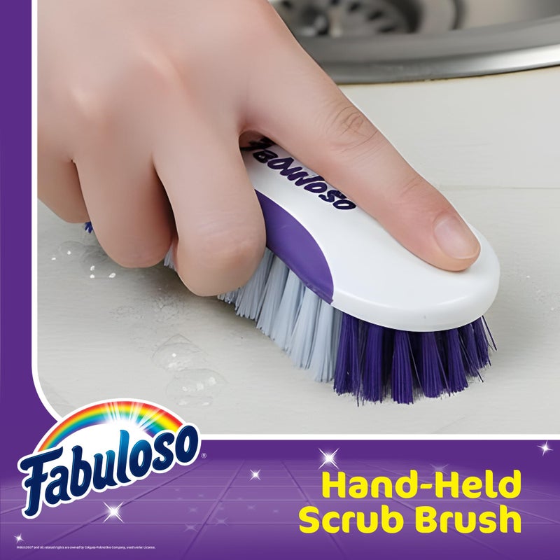 Fabuloso Hand-Held Scrub Brush â€“ Easy Grip Scrubbing Brush for Showers, Floors, and More - Image 2