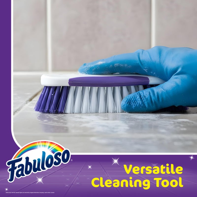 Fabuloso Hand-Held Scrub Brush â€“ Easy Grip Scrubbing Brush for Showers, Floors, and More - Image 4