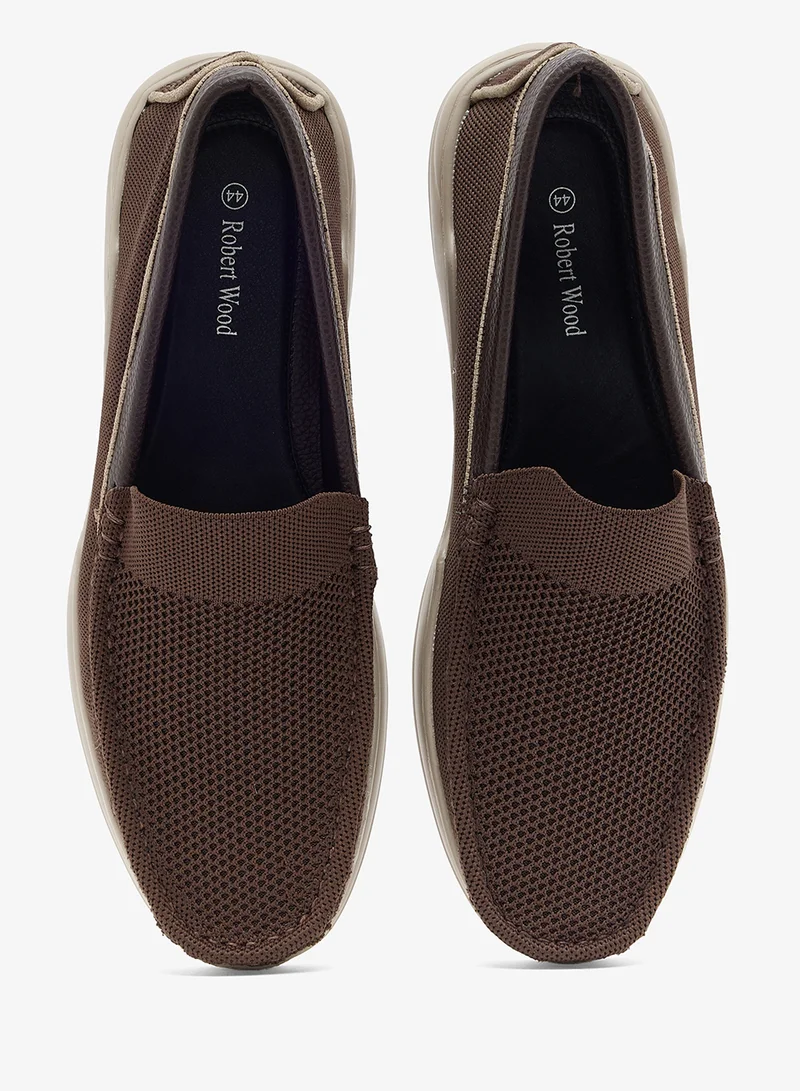 Robert Wood Knitted Loafers