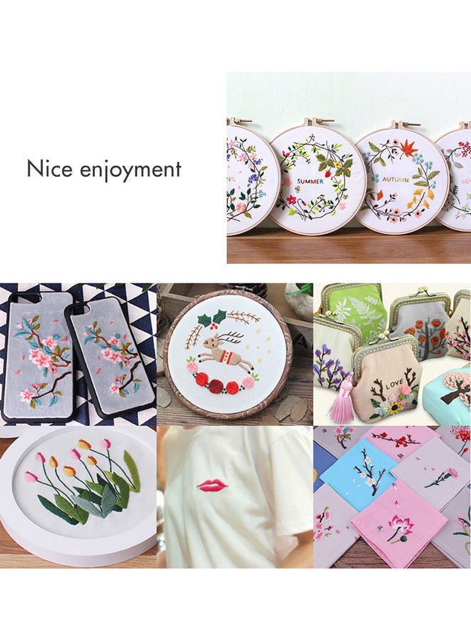 NIBEMINENT 12-Piece Threads Embroidery Kit Set Multicolour - Image 5