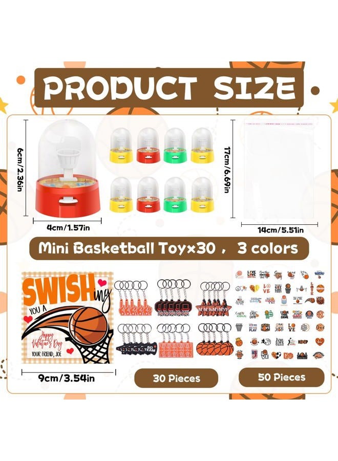 Gosodeny Mini Finger Basketball Shooting Game Bracelet Set (30, Shooting) - Image 2