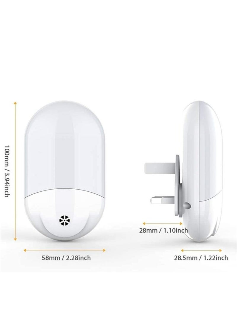 Bukela LED Night Light, Plug in Wall, Automatic Dusk to Dawn Sensor RGB Color Changing Night Lights, Remote Control Color Change LED Night Light for Bedroom, Hallway, Kitchen, Stairs - Image 2