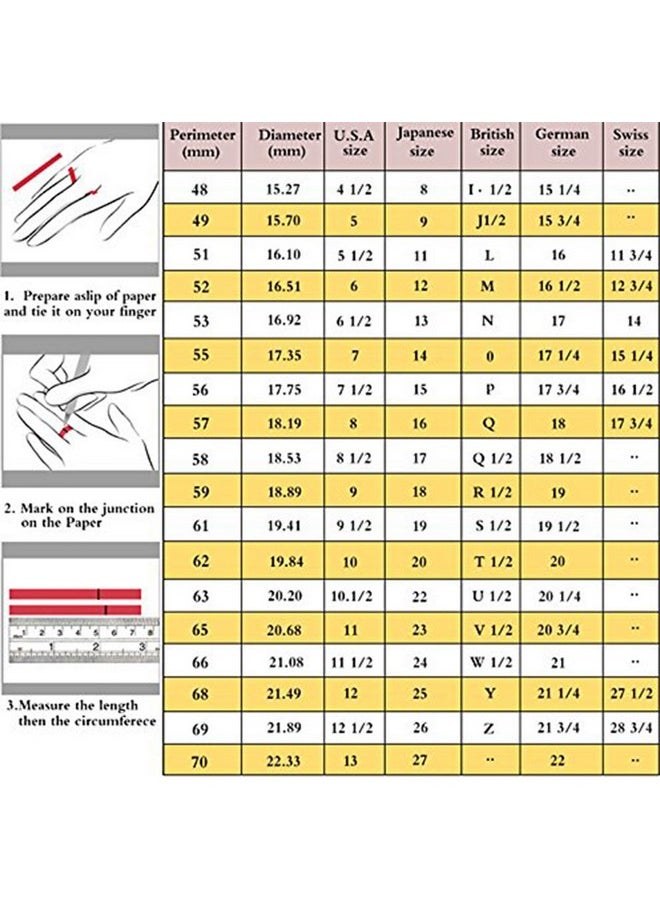 JAJAFOOK Hexagram Six-Pointed Jewish Star Of David Inlay Wedding Band Rings For Men, Gold Tone  - Image 5