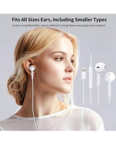 ELTRAZONE Wired Headphones Earbuds, Ear Buds with Built-in Mic and Headphone Jack Cable Corded Ear Phones Compatible with iPhone 14/13/12 Pro/Se/11 Pro/X/8 Plus/7 Plus, 2 Packs(Apple MFi Certified)  - Image 3
