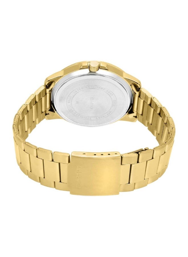 Casio Men Gold Analog Metal Strap Watch -MTP-VD01G-9EVUDF - Image 2