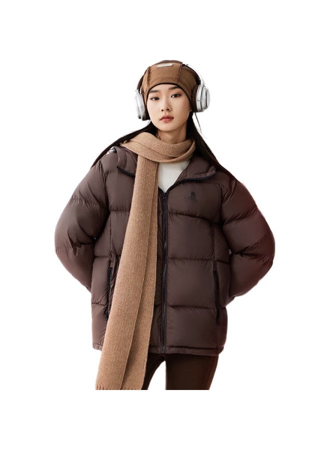 camel Volcano Down Jacket For Men And Women, Urban Light Outdoor Thickened Cold-Resistant Puffer Coat, Winter Outerwear M34Cr07674 - Image 1