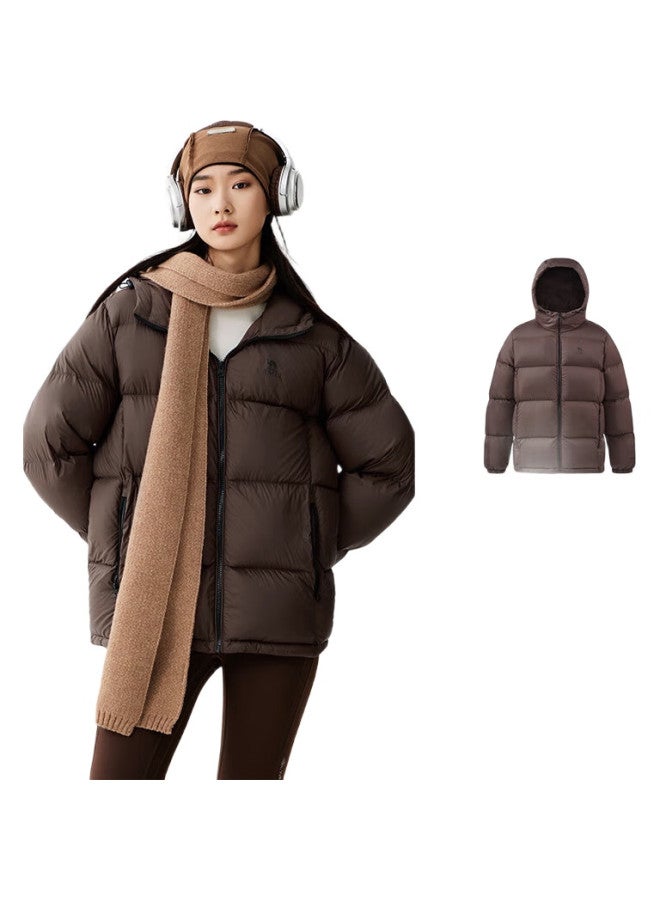 camel Volcano Down Jacket For Men And Women, Urban Light Outdoor Thickened Cold-Resistant Puffer Coat, Winter Outerwear M34Cr07674 - Image 3