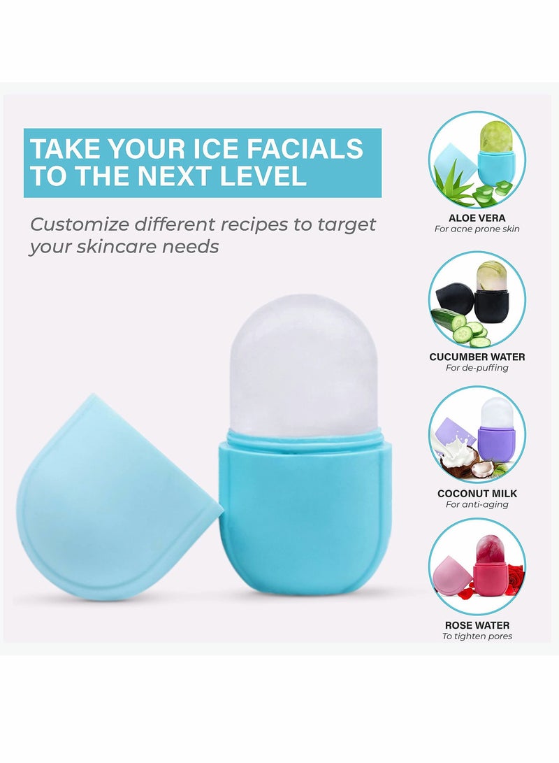 Excefore Silicone Ice Tray Face Massager, Skin Care Tool Used to Firm and Sculpt the Face, Eliminate Under Eye Puffiness - Image 4
