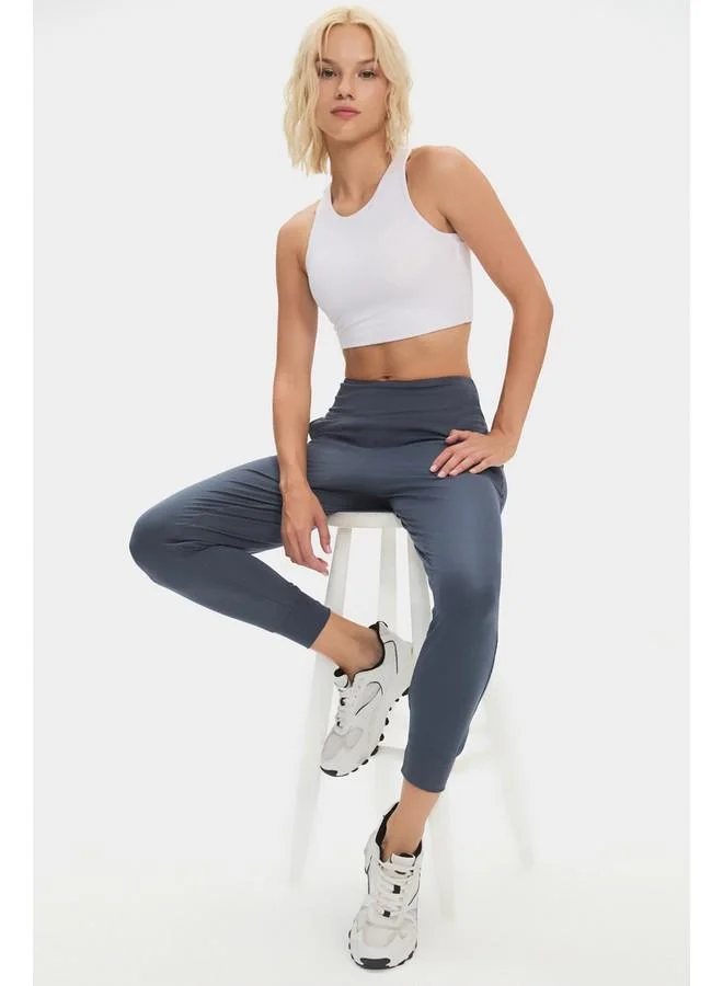 JUNE June Women High Waist Jogger Sweatpant Anthracite