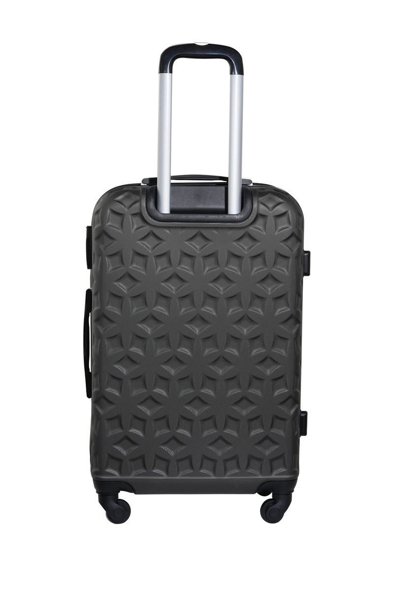 KTMC ABS Luggage 28 inches Checked Suitcases, KTMC-9191 Dark Grey - Image 2