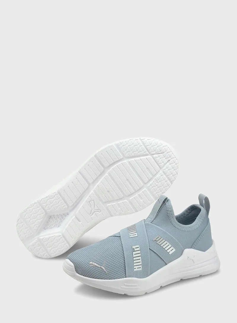 PUMA Kids Wired Run Slip On Flash