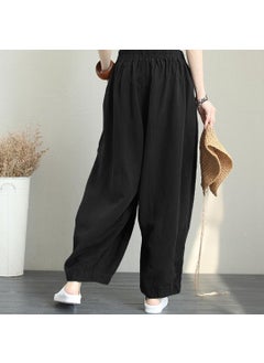 1Tarz 1Style Barbora Summer Casual Shalwar Women's Trousers TR353BLACK22  - Image 1