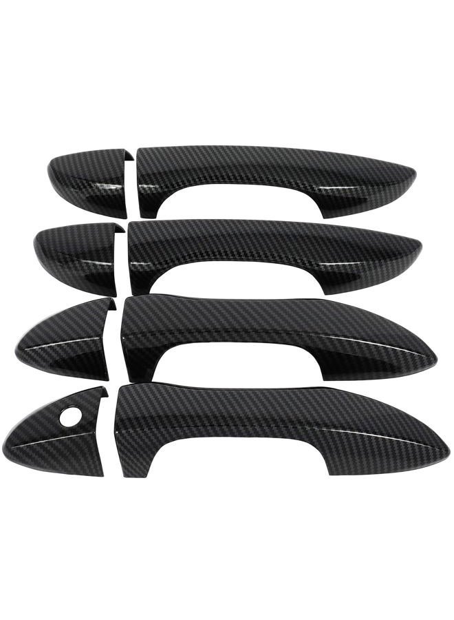 OCPTY 4PCS Door Handle Covers for 2014-2018 for Toyota Corolla Exterior Driver Side & Passenger Side Car Door Handle Covers Trim Kit Black - Image 1