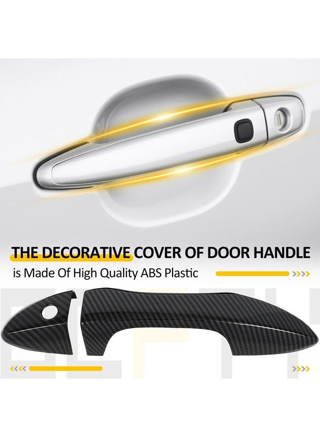 OCPTY 4PCS Door Handle Covers for 2014-2018 for Toyota Corolla Exterior Driver Side & Passenger Side Car Door Handle Covers Trim Kit Black - Image 3
