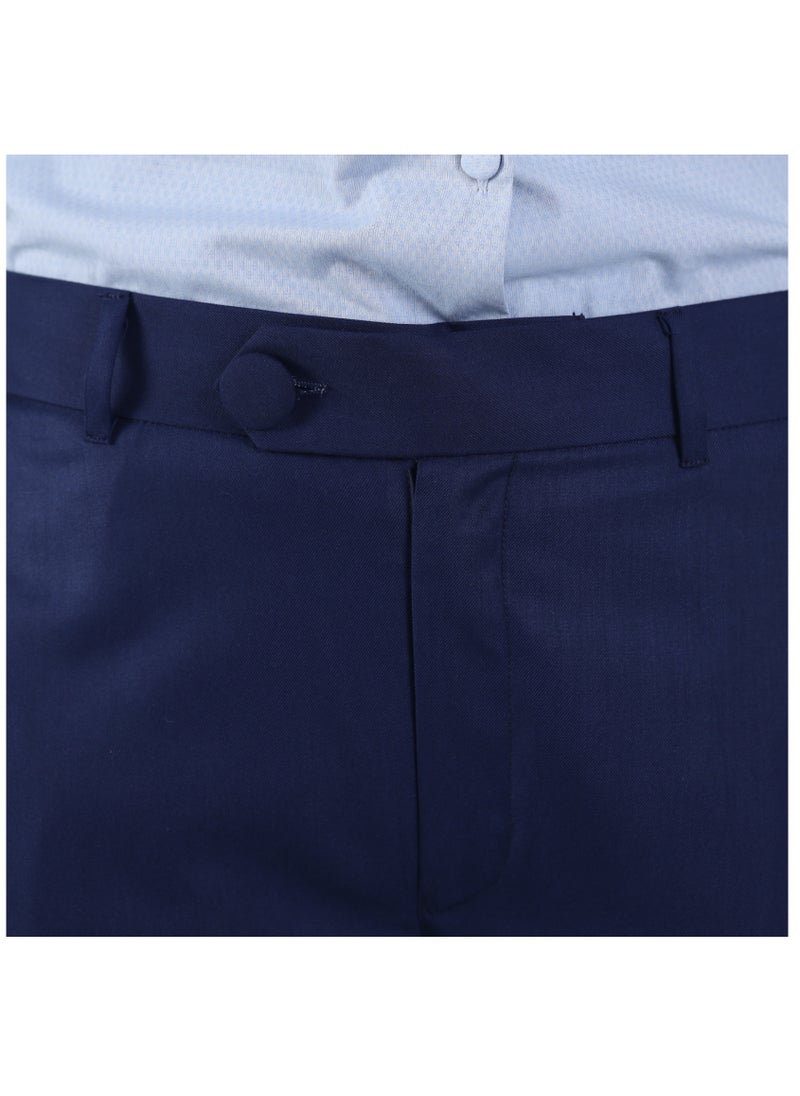 Ambittrends - Women Navy Blue Overloop Formal Pants - Image 1