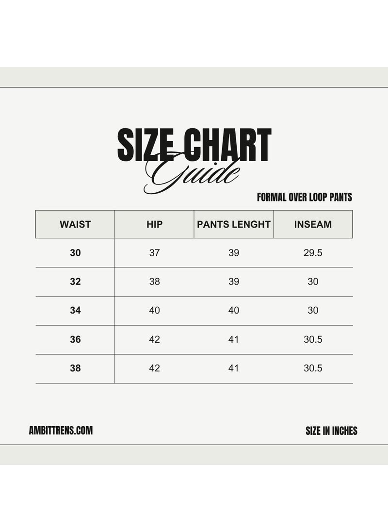 Ambittrends - Women Navy Blue Overloop Formal Pants - Image 1