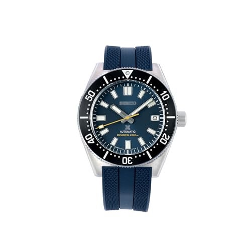 INO Design سوار ساعة StrapXPro(SPX1C) 20 مم من المطاط للرجال، سوار ساعة منحني بديل لساعة Seiko Prospex 62MAS، إعادة تفسير حديثة لسلسلة SPB/SBDC وسلسلة الإصدارات المحدودة لساعة الغوص SPB143، SPB239، SBDC103، SPB421، SLA067، إلخ. (أزرق بحري) - Image 5
