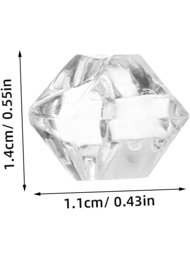 Cabilock 400 Pcs Fake Plastic Rocks Decorative Ice Cubes For Wedding Party Table Scatter Photography - Image 3