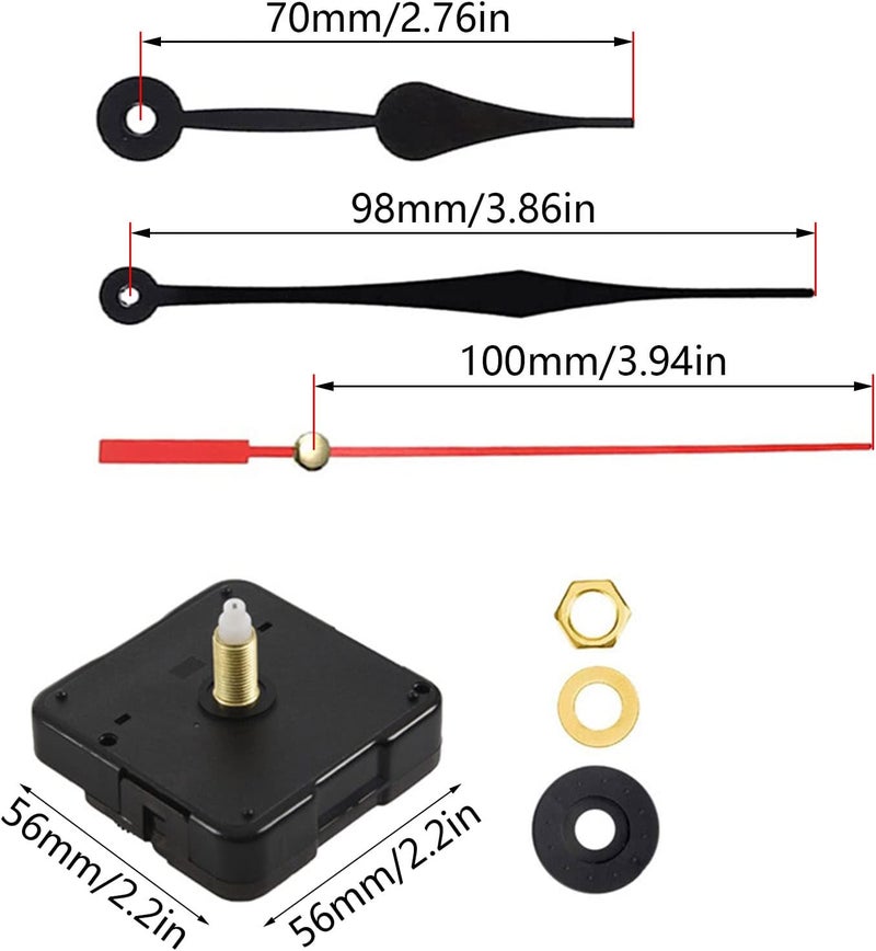Quartz Clock Movement Replacement Repair-Parts Wall Movement Mechanism Battery Operate for Quartz Mechanism Replacement - Image 4