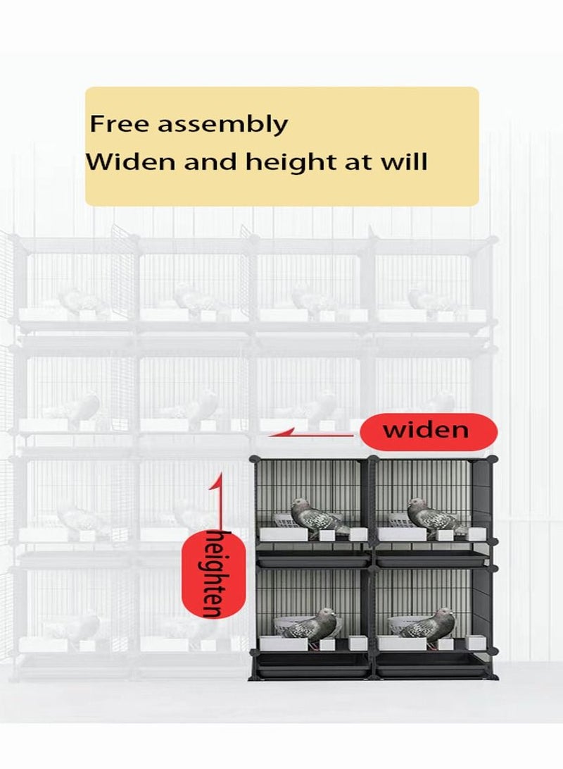 Generic Adjustable Pet Cage Bird Cage Parrot Cage Large DIY Square Cage Pet Supplies  - Image 3