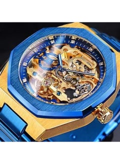NIBEMINENT A Generation Of Forsining Men's Automatic Mechanical Watch Luminous Three Eyes Six Needle Week Steel Band 