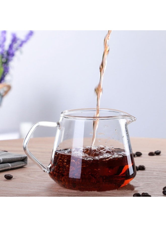 HOMESTAR V60 Coffee Server Heat Resistant Glass Pot Pour Over Tea Kettle Maker Teapot Hand Drip 600ml - Image 1