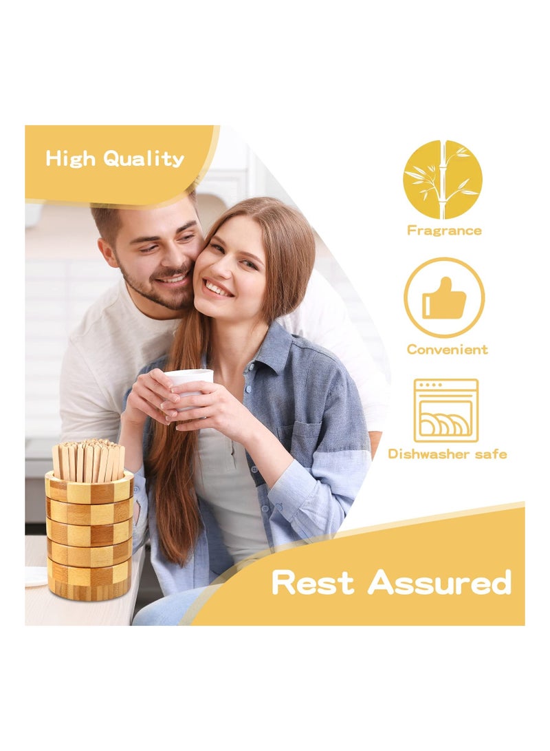 101 Pcs Coffee Stirrers Holder Set, 1 Pcs Stirrers Holder, 100 Pcs Disposable Coffee Stir Sticks, for Coffee/Milk/Cocktail/Tea/Drinks Stirrer, Straw Holder, Coffee Bar, Home, Kitchen Supplies  - Image 2