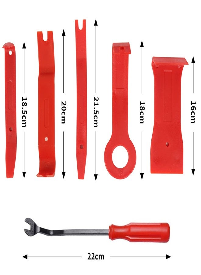 OTUAYAUTO 6 PCS Auto Trim Removal Tool Set - Car Panel Removal Tools Kit for Car Audio Dash Door Panel - Image 2