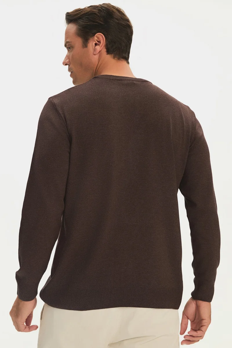 JUNE Men's Regular Fit Crew Neck Knitwear Sweater