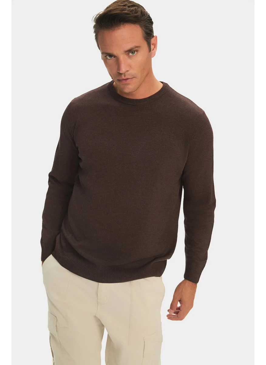 JUNE Men's Regular Fit Crew Neck Knitwear Sweater