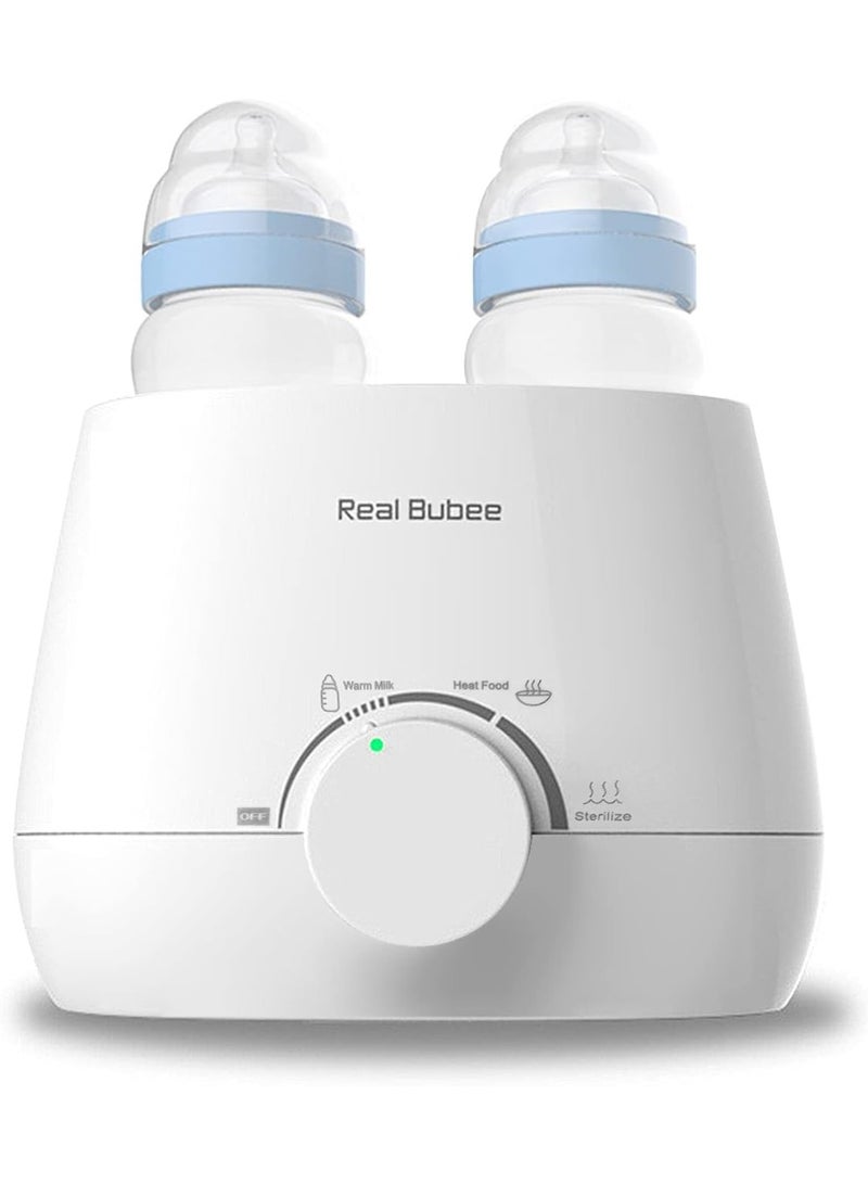 Real Bubee Quick Heat Baby Bottle Warmer with Safe Sterilizing Mode Rapid heating technology ensures milk is ready in minutes. Built-in sterilizer provides extra safety, giving parents peace of mind during every feeding session. - Image 1