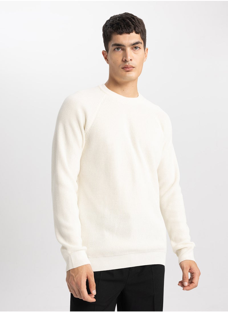DeFacto - Standard Fit Crew Neck Sweater - Image 1