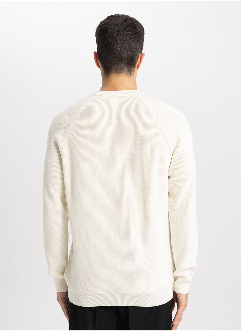 DeFacto - Standard Fit Crew Neck Sweater - Image 1