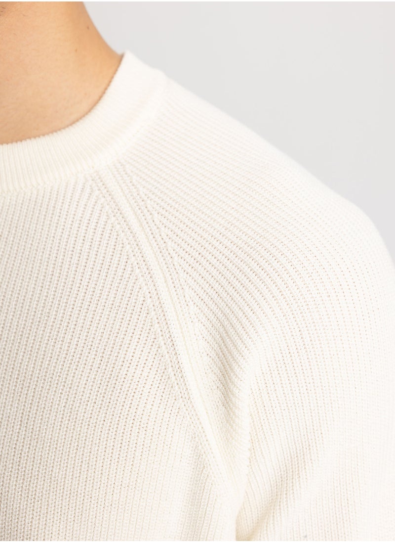 DeFacto - Standard Fit Crew Neck Sweater - Image 1
