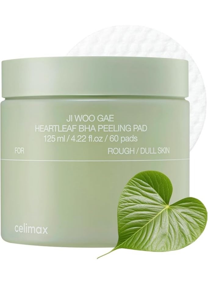 celimax Ji Woo Gae Heartleaf BHA Peeling Pad,  60 pads  - Image 1