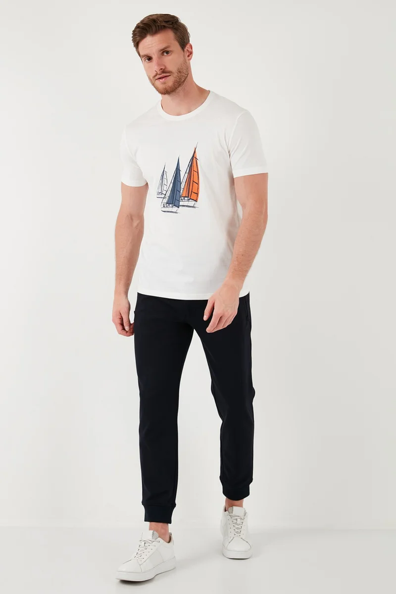 Buratti Cotton Slim Fit Crew Neck T Shirt Men's T Shirt 646R7810